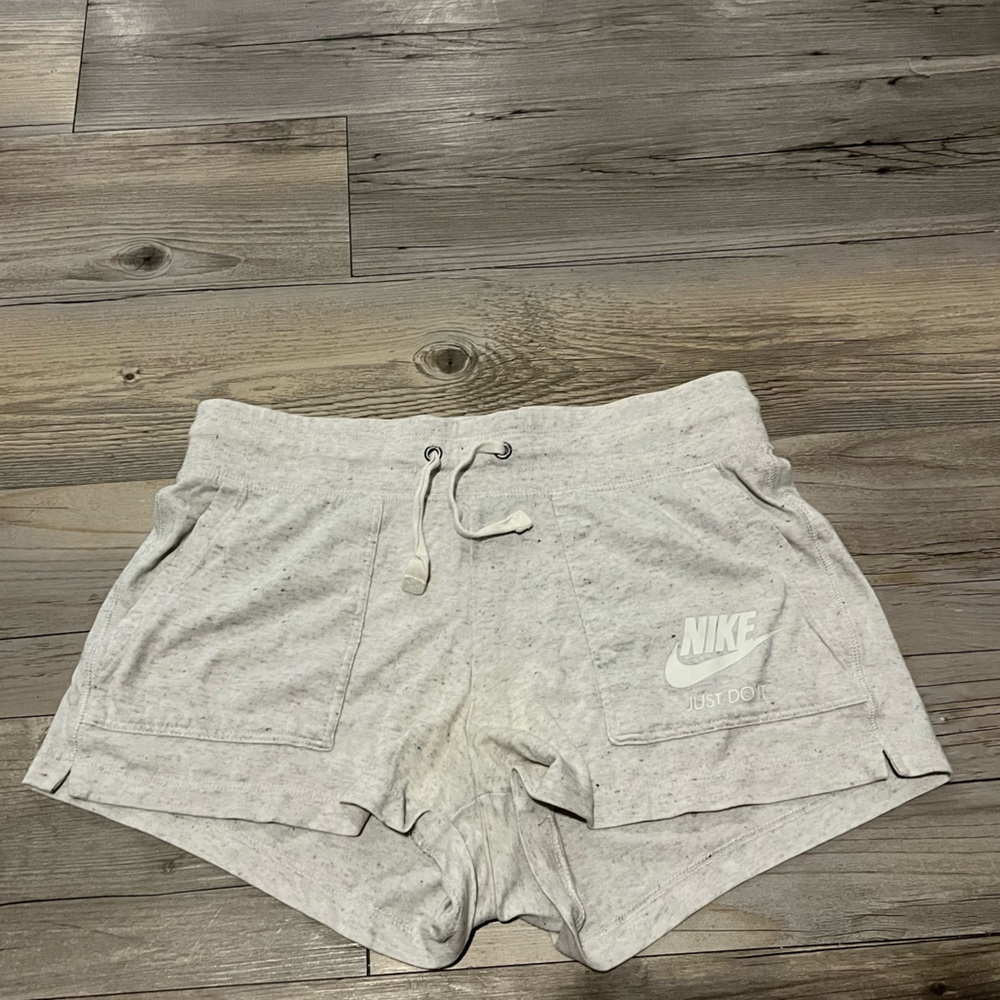 Heather Gray Speckled Women’s Nike Shorts, Size Medium